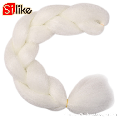 Wholesale Jumbo Braids Hairstyles Cheap Price 100g 24" Ombre Glowing Hair in the Darkness Synthetic Crochet Hair Extensions